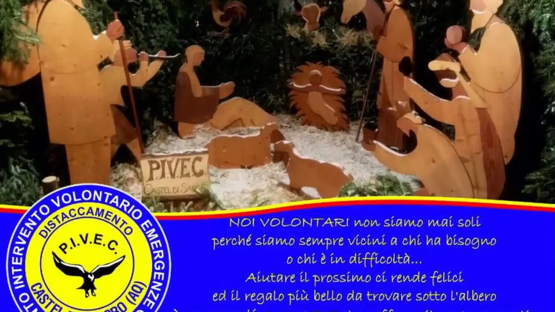 Il Distaccamento PIVEC di Castel Di Sangro augura a tutti Buone Feste. Guarda il video